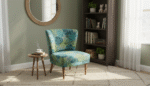Chaise d'appoint en velours Forage – Image 3