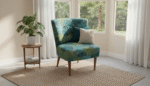 Chaise d'appoint en velours Forage – Image 2