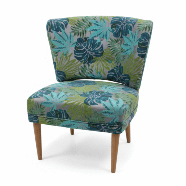 Chaise d'appoint en velours Forage