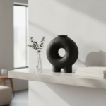 Vase en céramique noir – Image 2