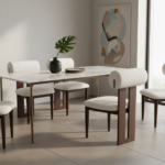 Chaise Bouclé Contemporaine – Image 6