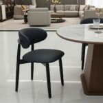 Chaise de Table Moderne Dark Blue – Image 2