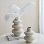 Lot de 2 Vases Décoratifs Style Scandinave
