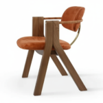 Chaise Velours Terracotta – Image 2