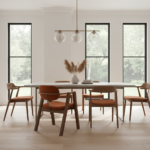 Chaise Velours Terracotta – Image 4