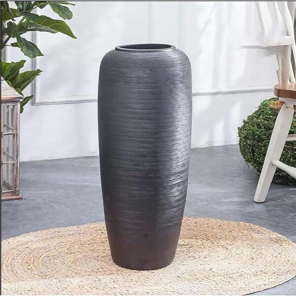 Vase de Sol en Céramique Noir