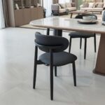Chaise de Table Moderne Dark Blue – Image 3