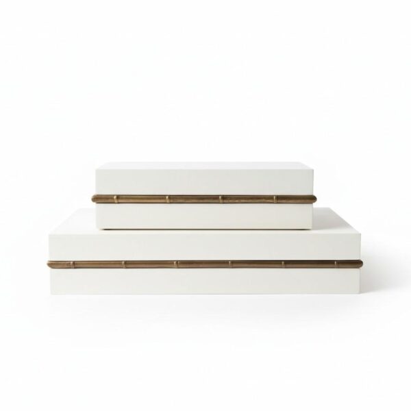 Coffret de Rangement Décoratif "Clean White"