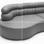 Canapé Curvea Gris Graphite – Image 2