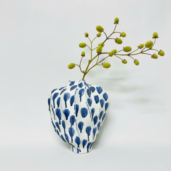 Vase Céramique Bleu Cobalt