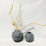 Paire de Vases Noir & Blanc