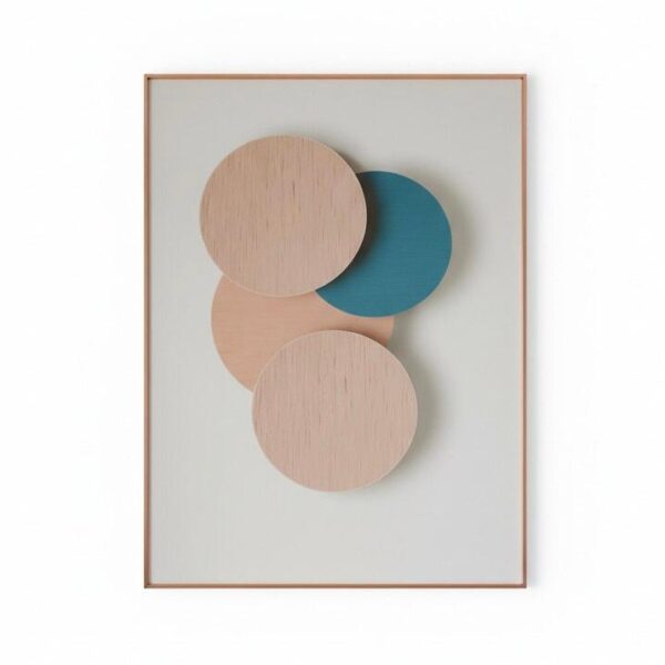 Équilibre Géométrique Subtil (80 x 80 cm)