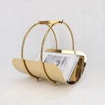 Porte-Revues Doré “Élégance Moderne”