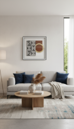 Géométrie Cuivrée (70 x 70 cm) – Image 2