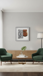 Géométrie Cuivrée (70 x 70 cm) – Image 3