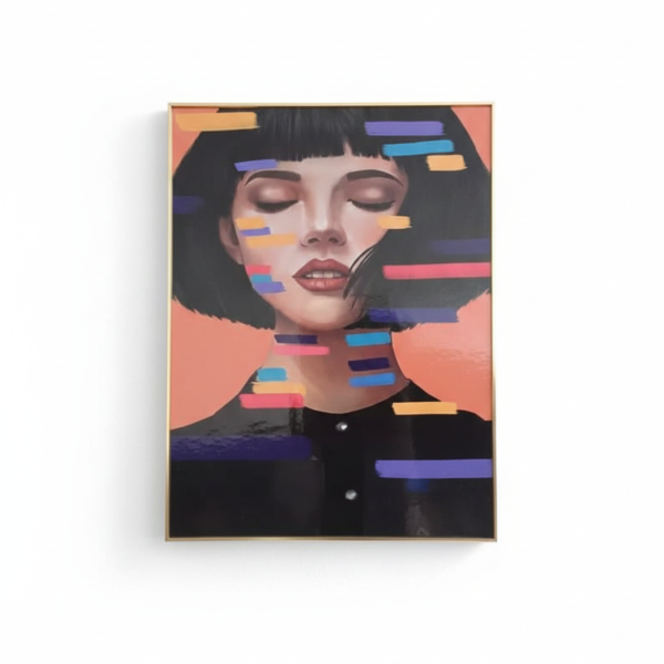 Peinture de figures abstraites (80 x 60)