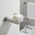 PORTE SAVON INOX - COUPELLE EN VERRE DEPOLI – Image 3