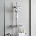 ENSEMBLE MITIGEUR DE DOUCHE CHROME AVEC POMME DE DOUCHE VIRONNA – Image 2