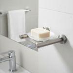 PORTE SAVON INOX - COUPELLE EN VERRE DEPOLI – Image 2
