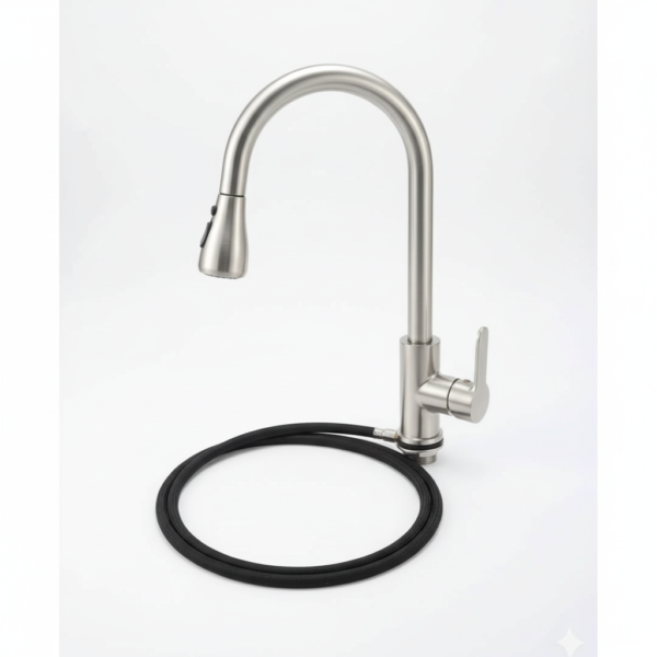 ROBINET MITIGEUR DE CUISINE  A DOUCHETTE EXTRACTIBLE CHROME
