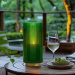 Vase cylindrique en verre de qualité supérieure de 25,4 cm – Image 2