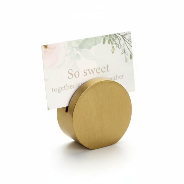 Support arrondi de carte en laiton