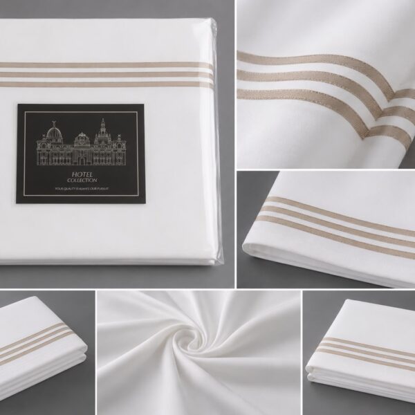 nsemble de couette et draps brodés pour la maison et l'hôtel, 300 fils/cm², 120*200 cm